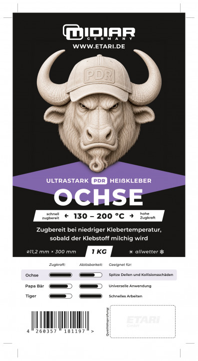 OCHSE - spitze Dellen und Kollisionsschäden