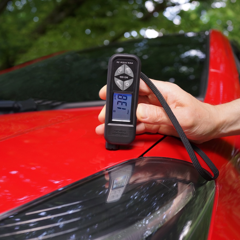 Jauge D'épaisseur De Peinture MD-07 Pour Voiture - Mesure Sur Fer Et Aluminium, 0-2000µm, écran LCD, Piles Incluses