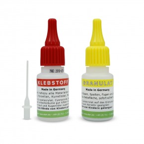 Universal Klebstoff MIDIAR zum Kleben von Vielem Set: 60g Kleber+60g Granulat