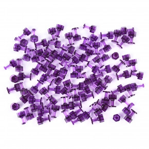 Midiar "hail" prilipančio adapterio rinkinys violetinės spalvos, iš viso 100 vnt., dydžiai: 6-8-12mm, skirtas granulėms, aštrioms granulėms, PDR