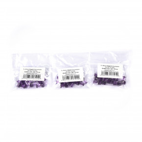 Midiar "hail" prilipančio adapterio rinkinys violetinės spalvos, iš viso 30 vnt., dydžiai: 6-8-12mm, skirtas granulėms, aštrioms granulėms, PDR.
