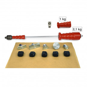 Zughammer _GROSS + LANG + 1 kg Papa Bär + 250 g. Kaltkleber (Cola Fria) im Silikonbox_
