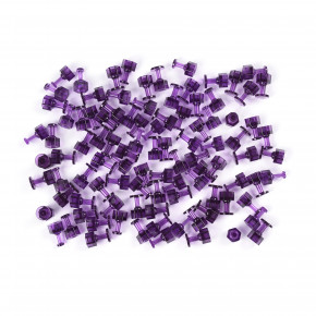Midiar "hail" prilipančio adapterio rinkinys violetinės spalvos, iš viso 100 vnt., dydžiai: 6-8-12mm, skirtas granulėms, aštrioms granulėms, PDR