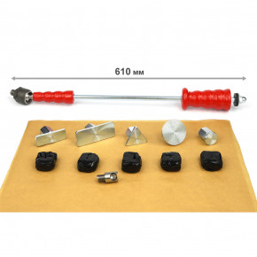 Zughammer _LANG_ + 1 kg Papa Bär + 250 g. Kaltkleber (Cola Fria) im Silikonbox_ Ausbeulwerkzeug als Dellenwerkzeug