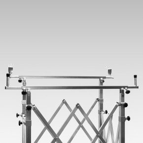 Peças superiores para suporte de capô tipo acordeão em aço com apoios para PDR