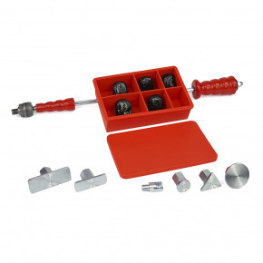 Zughammer _LANG_ + 1 kg Papa Bär + 250 g. Kaltkleber (Cola Fria) im Silikonbox_ Ausbeulwerkzeug als Dellenwerkzeug