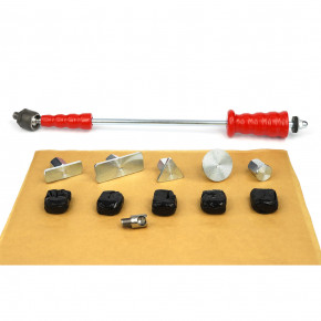 Zughammer _LANG_ + 1 kg Papa Bär + 250 g. Kaltkleber (Cola Fria) im Silikonbox_ Ausbeulwerkzeug als Dellenwerkzeug