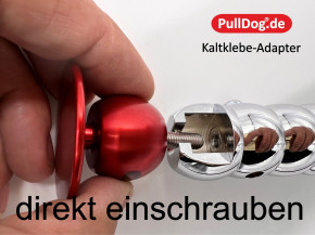 Kaltkleber-Adapter 4-er Set für Zughammer, Gleithammer PullDog II