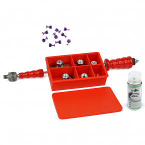 Zughammer _STANDARD_ + 1 kg Papa Bär + 150 g. Kaltkleber (Cola Fria) im Silikonbox_ Ausbeulwerkzeug als Dellenwerkzeug, PDR Tools